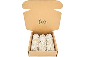 Veegreen Salvia Bianca da Bruciare, sciamanica purificazione, Salvia Apiana amerindiana, incenso Naturale per la casa (3)