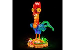 YEABRICKS LED Lumière pour Lego-43272 Disney Heihei Modèle de Blocs de Construction (Ensemble Lego Non Inclus)
