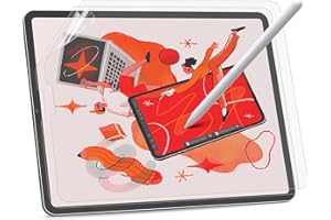 BERSEM Papierowa osłona ekranu kompatybilna z iPadem Pro 27.7 cm (model 2022, 2021, 2020, 2018), iPad Air 5. i 4. generacji (27.7 cm, 2022 i 2020), matowa folia PET, do pisania jako papier, 1