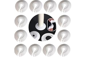 DXIA 16 pezzi Rosetta Copertura per Tubi, Coperture per Tubi di Riscaldamento, Rosetta di Copertura per Foro, Rosetta Termosifone, Pipe Collar in Plastica per 6–20 mm Radiatori Morsetti