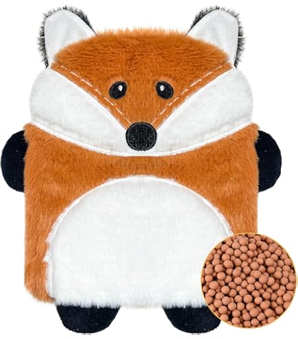 BJORKI Coussin chauffant pour bébé et enfant - Coussin chauffant avec garnissage en graines de lin pour le micro-ondes - Parfait comme doudou et coussin apaisant pour la chaleur et le bien-être