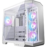 MSI MAG PANEL 100R PZ زجاج مقسى أبيض 3x120 مم 1x120 مم ARGB Fan ATX حافظة كمبيوتر بانورامية بيضاء للألعاب