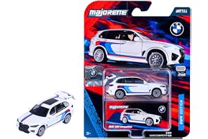 Majorette Deluxe BMW X5M Competition – Samlarbil av metall med frihjul, fjädring och öppna delar, gummidäck, inklusive samlin