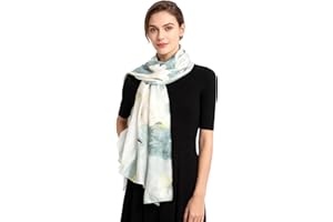 LEISOFTER Sciarpa 100% Seta per Donna Colore sfumato, Scialle di eleganti ed Moda Dona alla signora un regalo molto buono