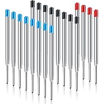 24 Ricariche Per Penne A Sfera Parker - Mine 0.5mm Nero Con Molle - Foto 11