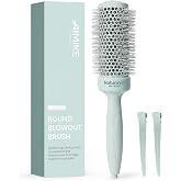 AIMIKE NaturaVol Round Brush 43 mm, for Volume & Smooth Hair without Pulling, Round Brush for Blow-Drying for Medium Length H