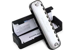 Conjurer Blues Armónica en C mayor para principiantes y niños Blues Harp C de 10 agujeros, armónica diatónica, instrumento Muntamonika con lengüetas de latón de y excelente sonido, 1007 C