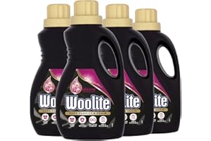 Woolite Laundry Detergent Liquid, Dark Fabrics & Denim, Hand & Machine Wash, 750ml, Pack of 4