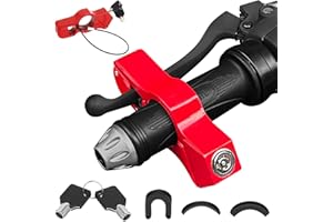 RAFIYU Motorrad Schloss Universal, Verstellbares Bremsscheibenschloss, Sicherheit Diebstahlschutz Schloss Lenkerschloss, fur Motorroller, Moped, Rollers, Fahrrad, ATVs, Dirtbikes