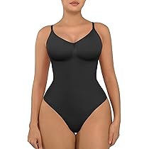 FeelinGirl Shapewear Body - Nahtlos Mit Bauchkontrolle & Quadratischem Ausschnitt