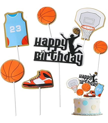 Set Vaisselle Basket 61 Pièces - Pour 20 Personnes - Assiettes, Tasses, Serviettes, Nappe - Thème Sport, Fête D'anniversaire Enfant