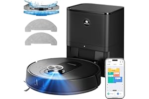 ‎PROSCENIC Proscenic Q8 Max+ Saugroboter mit Wischfunktion, 8000Pa 200min Staubsauger Roboter mit 3L Staubbeutel, Lidar-Navigation, intelligente Hindernisvermeidung, App Sprachsteuerung, für Hartböden Teppiche