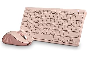NGS Fantasy Kit Pink -Combo Teclado y Ratón Idioma Español QWERTY Recargable Inalámbrico Silencioso, Multimodo (2,4 GHz/BT1/BT2), 12 Teclas Multimedia, dpi Ajustable, Compatible con PC/Mac/Tablets