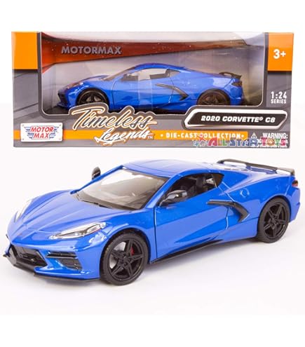 Mini GT 1:64 Corvette C8 Stingray (Rapid Blue) #251 - Mijo USA