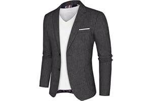 PJ PAUL JONES Herren Sakko Sportlich Regular Fit Business Anzugjacke Modern Freizeit Blazer mit 2 Knöpfe