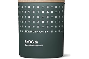 Skandinavisk Skog 'Forest' Scented Candle. Fragrance Notes: Pine Needles and Fir Cones, Birch Sap and Lily of The Valley. 200 g.