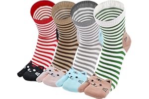 ZAKASA Chaussettes Japonaises Tabi Femme: Chaussettes Flip-Flop Sabots Tabi Socks,Coton Chaussettes 2 Orteil,Tabi Split Toe pour Flip Flop tongs Confortable et Respirante,35-41,4 paires