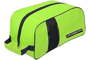 FASHION RISE Waterproof Sports Boot/Shoe/Travel Bag for Football Cricket Rugby Golf Toiletry Gym for Men/Women (Fluorescent Green)