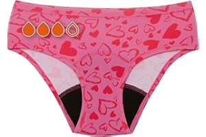 ‎SNUGGS snuggs® Teen | Periodenunterwäsche für Starke Blutung | Dünne und saugstarke Menstruationsunterwäsche für Mädchen | Made in EU | Bio-Baumwolle | Alternative zu Tampons und Binden | Pink/Blau