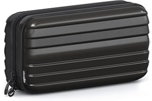 stardis Kosmetiktasche Hartschalen Kulturtasche Hardcase Damen Herren Kulturbeutel in Kofferform Flight-Beautycase Wasserdicht Mini-Koffer Optik Waschbeutel für Frauen, Männer, Kinder