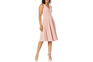 Dress the Population Sukienka Kobiety CATALINA SOLID SLEEVELESS FIT & FLARE MIDI DRESS