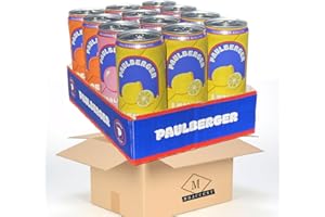 Paulberger Limo ganze Mix-Palette 4x Lemon 4x Bubblegum 4x Peach Paul Berger iCrimax 12 x 330ml inkl. 3€ DPG Pfand by MBAccent + MBAccent Versandschutzpackung