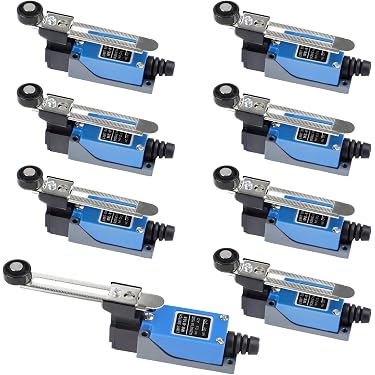 JDLA-106 Interrupteur Fin De Course 4 Broches - Long Manche, 500V/10A, Double Micro-rupteur, Lot De 2 JDLA-106 Interrupteur Fin De Course 4 Broches - Long Manche, 500V/10A, Double Micro-rupteur, Lot De 2