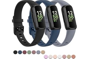 Vancle Armband für Fitbit Inspire 3 Armband für Damen Herren, Verstellbarer Uhrenarmband klassischer Sport Ersatzarmband für Fitbit Inspire 3 Armbänder