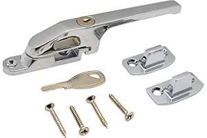 Abbey Hardware Modern Locking Window Casement Fastener - Polished Chrome