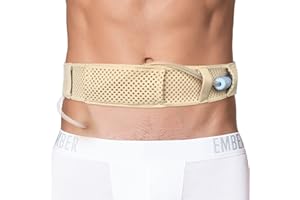 EASETOU Comfortable Breathable Peritoneal Dialysis Belt PD Catheter Holder Accessories Adjustable Feeding G Tube Pouch Safety Secure Transfer Set Peg Tubing Supplies Men Women, Beige Large