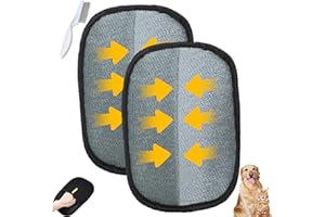 ZHXMALL 2 Stück Fellmagnet, Fell Magnet Handschuh, Doppelseitiger Tierhaarentferner für Katzen & Hunde, Tierhaarentferner handschuh zum Reinigen von Kleidung und Möbeln