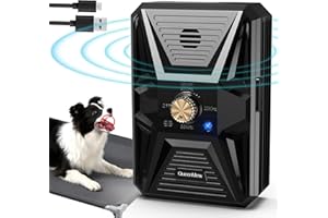 BUBBACARE Antiladridos para Perros Ultrasonido, 3 Niveles Ahuyentador de Perros Rango de 33 Pies, Auto Dispositivo Anti Ladridos Dog Barking Silencer para Cachorros Perros