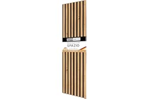 wohnartig® Akustikpaneele Spazio - 260 cm x 54 cm* Set - (Set = 2 Stück 260 cm x 27 cm) | Farbe: Eiche Artisan | Wandverkleidung | Akustikpaneel | Wandpaneele auf Filz |