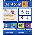 Auchq All About Letter Pocket Chart, Letter of The Day/Week Activity Wall-Provides Student Daily Practice in Learning The Alphabet, Chants, Words-Great for Classroom Homeschool 34" x 27"