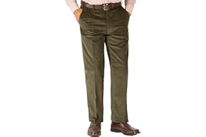 Jolliman High Waist Lincoln Cord Expandable Waist Corduroy Trousers Pants Leg Length 27, 29 or 31 Colours : Brown, Fawn, Olive, Navy or Wine