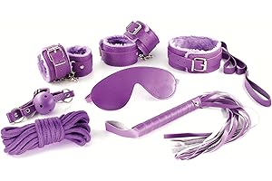 BYPLAY Juego de Juguetes para Pareja de 8 Piezas de Cuero Artificial (Morado)