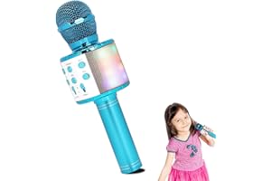 HALOVIE Kids Microphone Bluetooth Wireless Microphone Handheld Speaker Karaoke Equipment for Home KTV Player Party Singing Birthday for Girl Boy