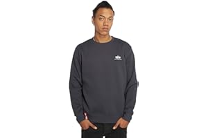 ALPHA INDUSTRIES Herren Basic Sweater Small Logo Sweatshirt für Herren Sweatshirt (1er Pack)
