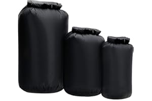 Lixada 3 sacchetti asciutti da 8 l, 40 litri e 70 l, borsa impermeabile all'acqua, borsa asciutta portatile per kayak, barca, pesca, nuoto, canoa, rafting