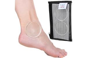 CRS Cross Ankle Gel Discs - 2 Gel Pads for Boots (Protect and Cushion for Ice Skating, Hockey, Roller, Inline, Hiking, Riding, Ski Boots (2)