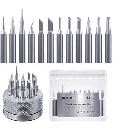 11er-Set Lötkolbenspitzen T18 Für HAKKO FX-888D, FX-888, FX-600 – Ersatzspitzen