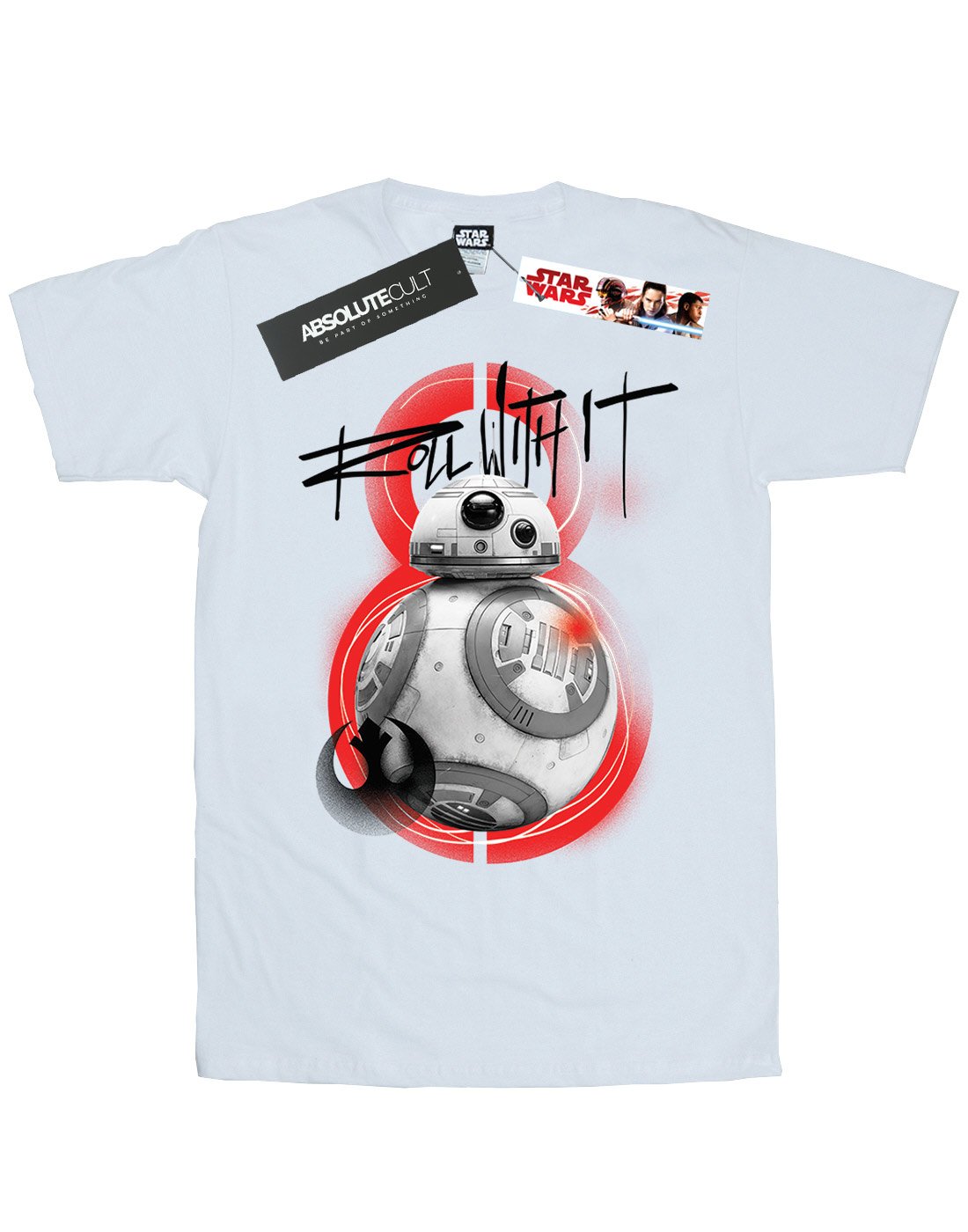 Star-Wars-Damen-The-Last-Jedi-BB-8-Roll-with-It-Boyfriend-Fit-T-Shirt-X-Large-Wei