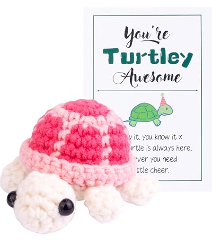 Positive Schildkröte Pocket Hug - Mini Kuscheltier Mit Glückskarte Für Trost & Mut
