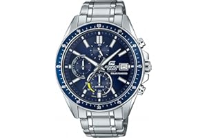 Casio Męski zegarek solarny chronograf z bransoletką ze stali nierdzewnej EFS-S510D-2AVUEF, srebro, bransoletka