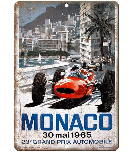 Plaque Métal Rétro 24h Du Mans (30x40 Cm) - Cadeau Sport Auto