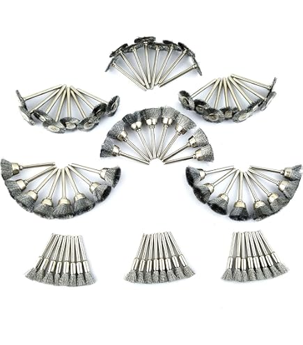 Kit De 45 Brosses Métalliques En Acier Pour Outils Rotatifs - Nettoyage, Polissage, Décapage