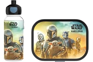 Mepal - Set de Almuerzo Campus - Fiambrera para Niños con Botella Pop-up y Fiambrera - Set de Almuerzo para el Colegio o para Llevar - Sin BPA - 400 + 750 ml - Star Wars