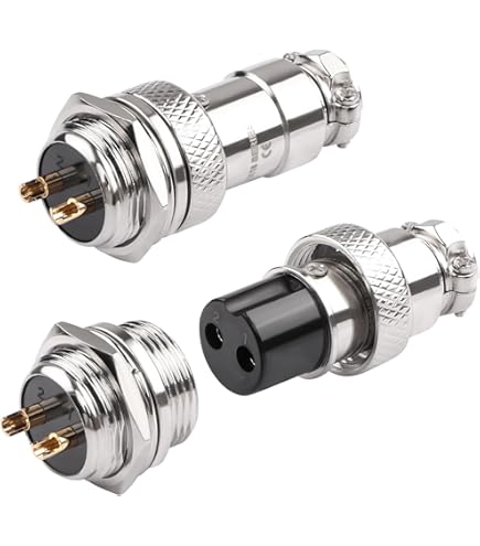 CONNECTEUR DE PRISE D'aviation GX16 4 Broches Connecteur Cuivre