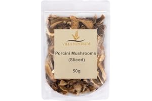 Dried Porcini Mushrooms Sliced 50g by Villa Nostrum
