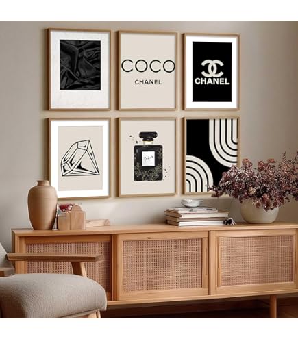 Braj Art Gallery Fashion Poster Girl Reading Coco Chanel Magazine